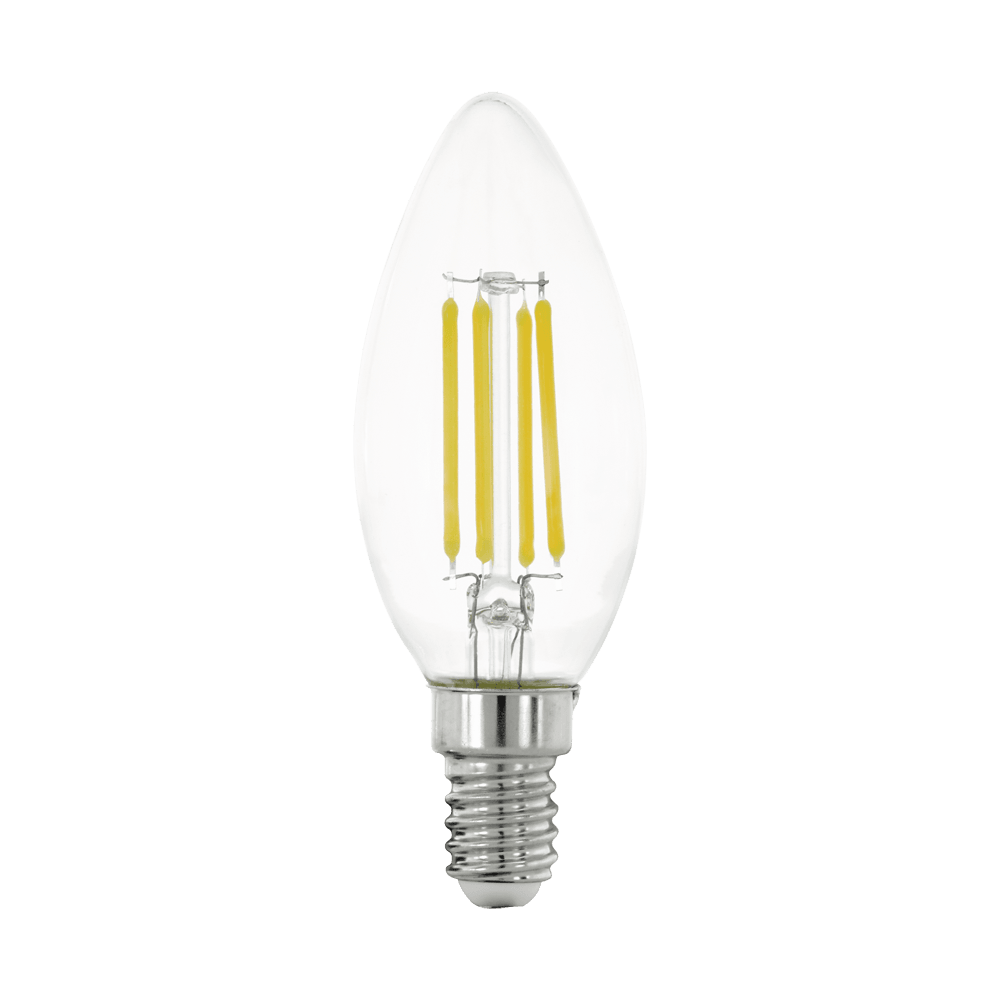 Eglo 110015 E14-Led-C35 Ampul 1X4W Şeffaf 2700K 470 Lümen