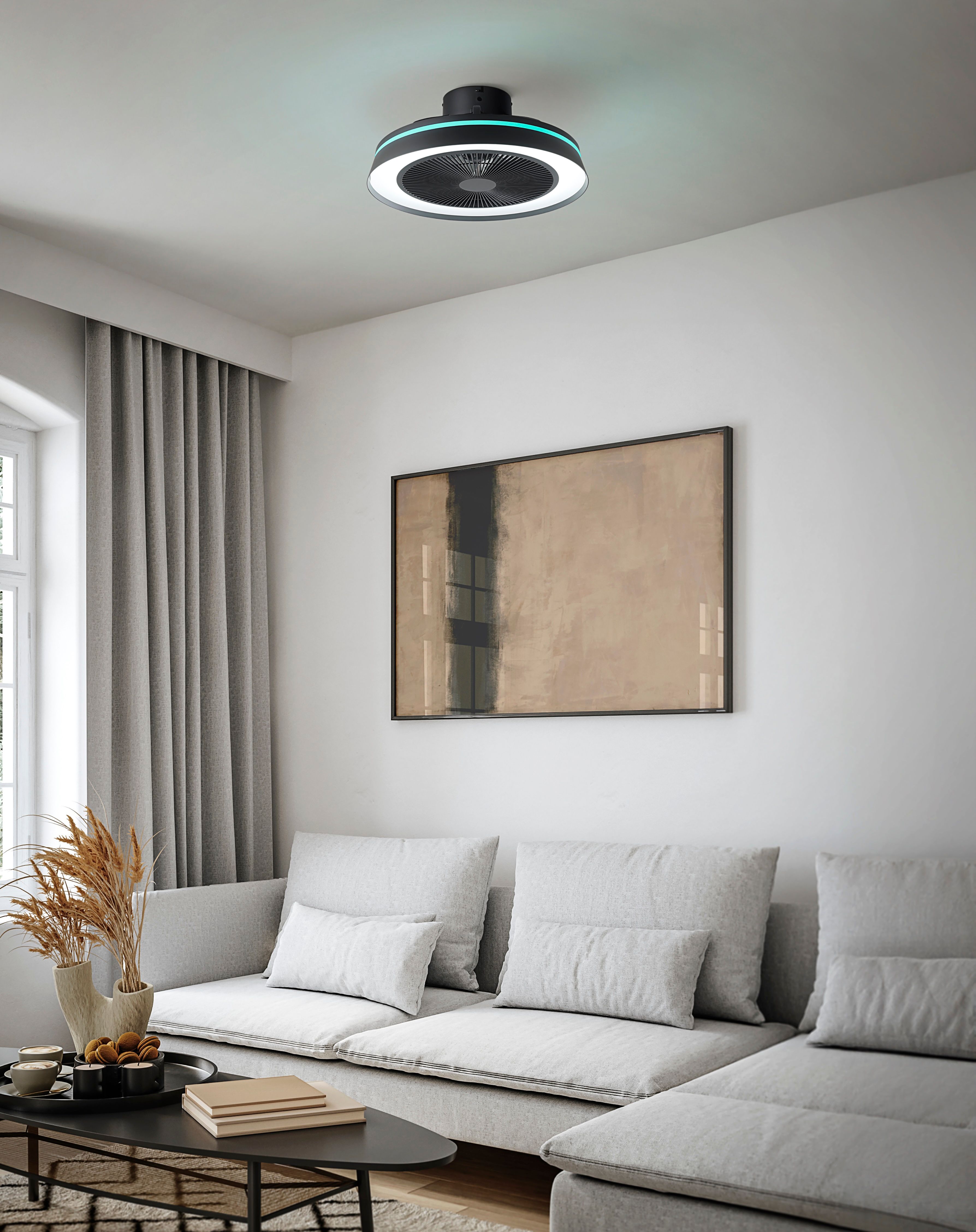 Eglo 35196 "VALLONIA" 48 Cm Çapında Abs Tavan Vantilatörü RGB