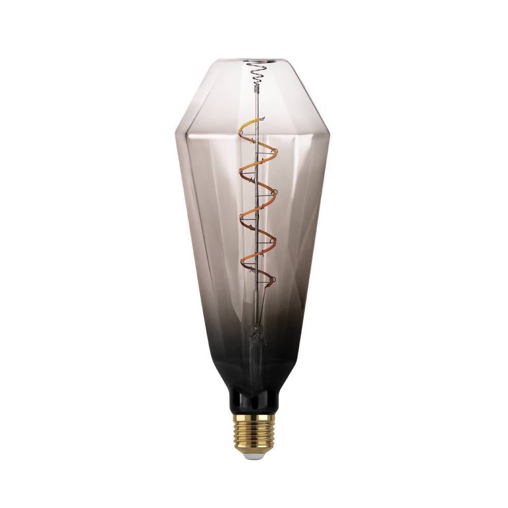Eglo 110238 E27-Led-T100 Ampul 1X4W Siyah-Gri-Şeffaf 1800K Dim Edilebilir