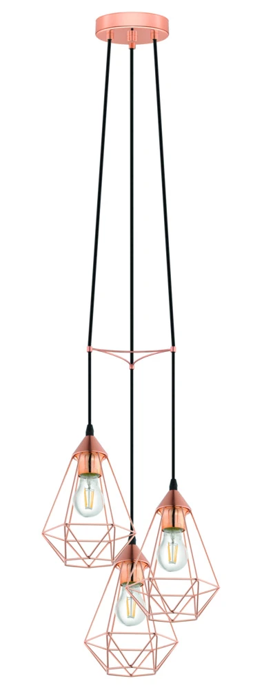 Eglo 78276 "BYRON" 130 Cm Yüksekliğinde 35.5 Cm Çapında Çelik Sarkıt Avize