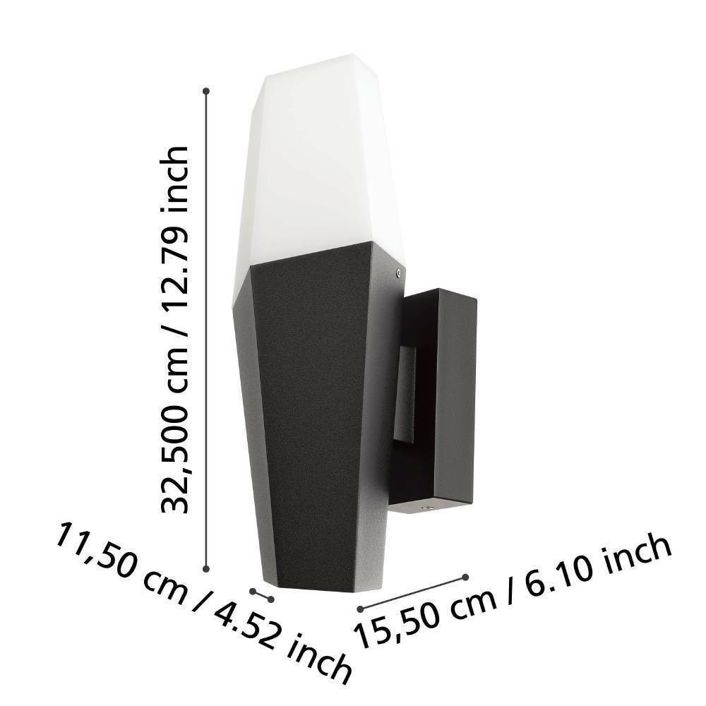 Eglo 900682 "FARINDOLA" Çelik Dış Mekan Bahçe Aydınlatması Aplik Ip44