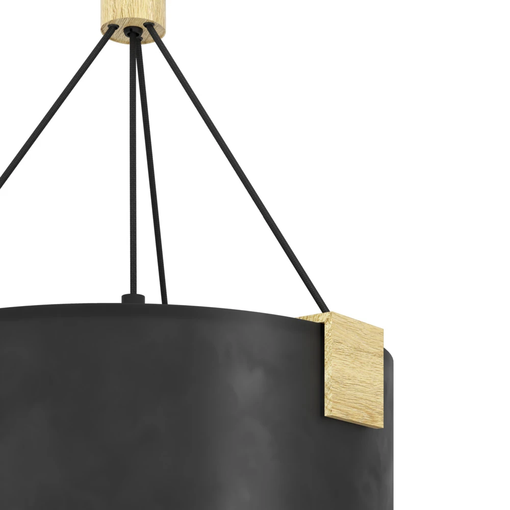 Eglo 39944 "POTOSI" 150 Cm Yüksekliğinde 40 Cm Çapında Çelik Sarkıt Avize