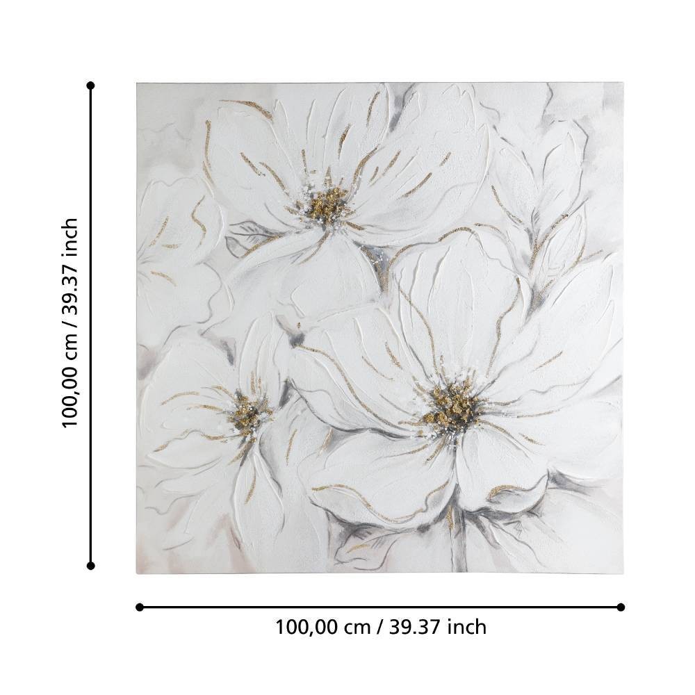 Eglo 423139 "ALAMINOS" 100 Cm Yüksekliğinde 100 Cm Uzunluğunda Dekoratif Duvar Tablo Resim