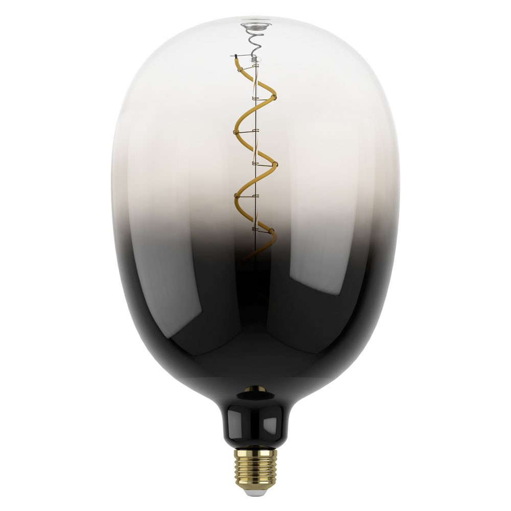 Eglo 12588 E27-Led-T180 Ampul 1X4W Siyah-Gri-Şeffaf 1800K 85 Lümen Dim Edilebilir