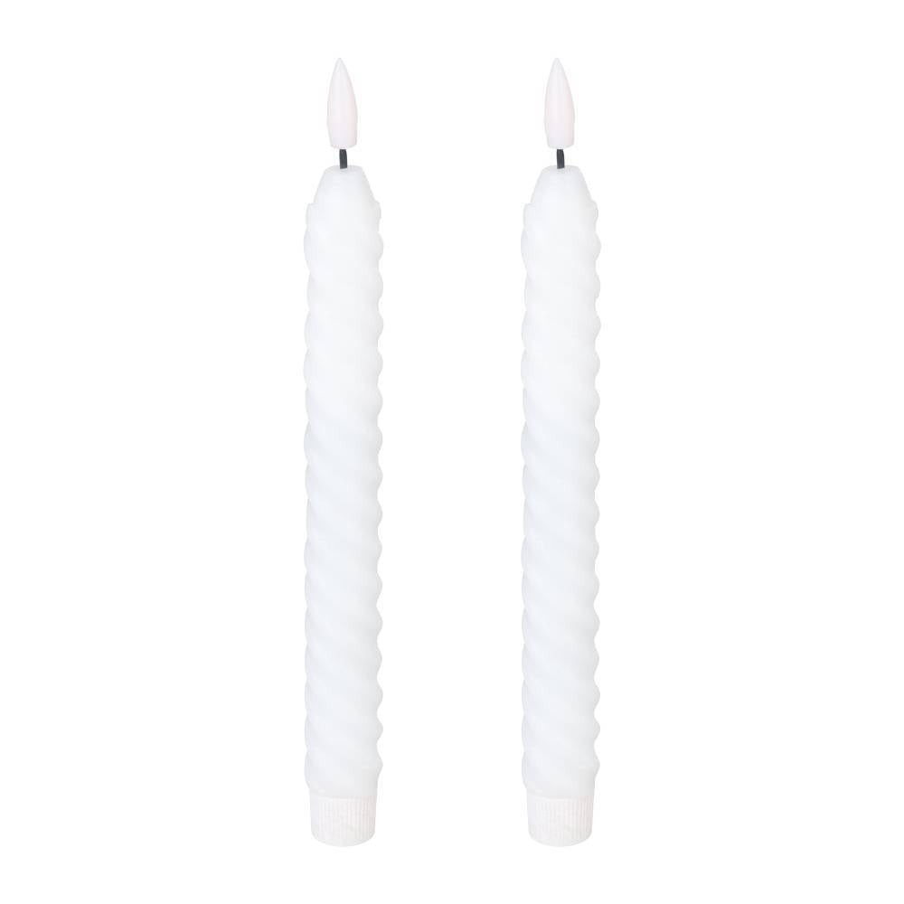 Eglo 422226 "ANDRAFIABE" 25 Cm Yüksekliğinde Led Balmumu Plastik Beyaz 2'Li Set