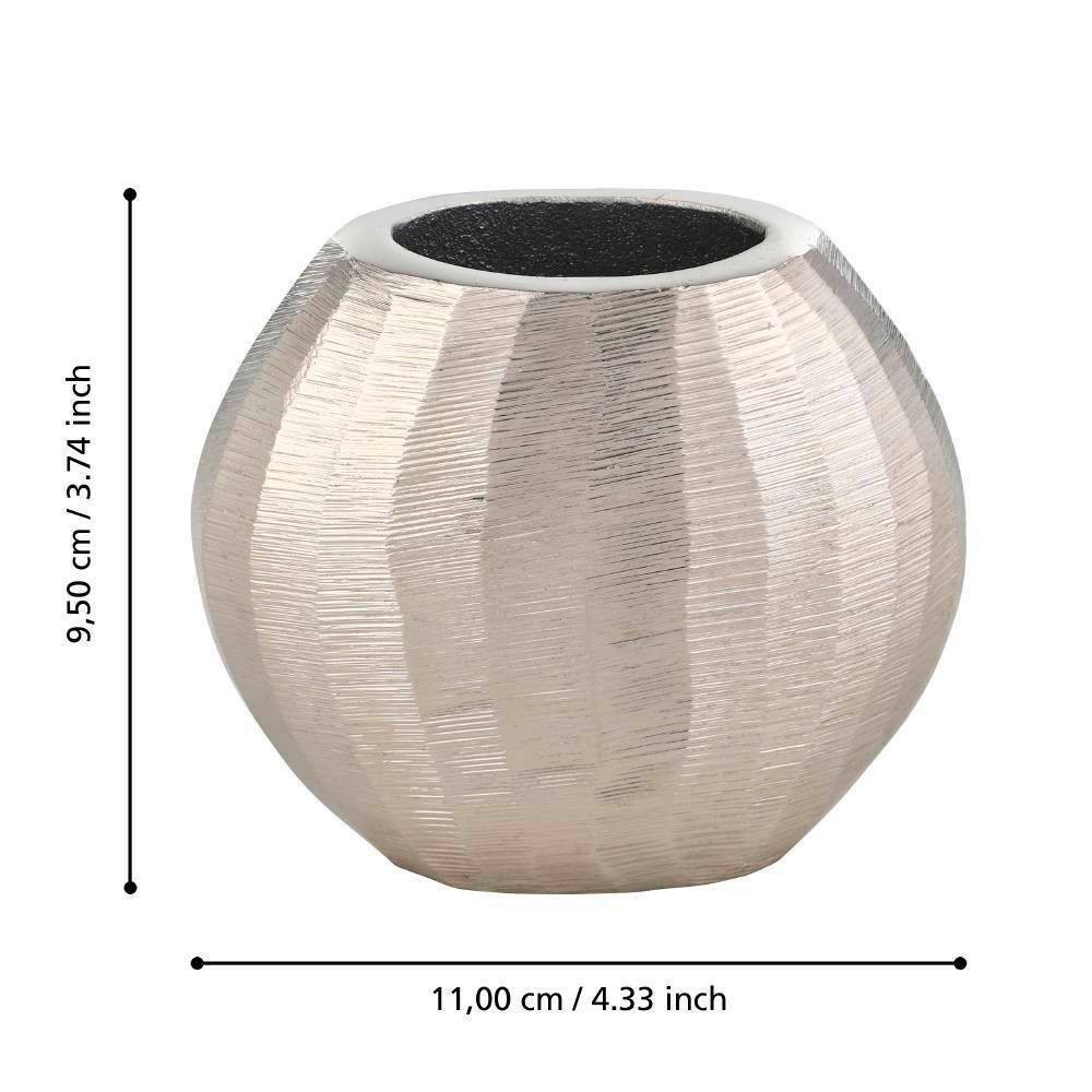Eglo 421042 "ABUCAY" 9,5 Cm Yüksekliğinde Nikel Metal Vazo
