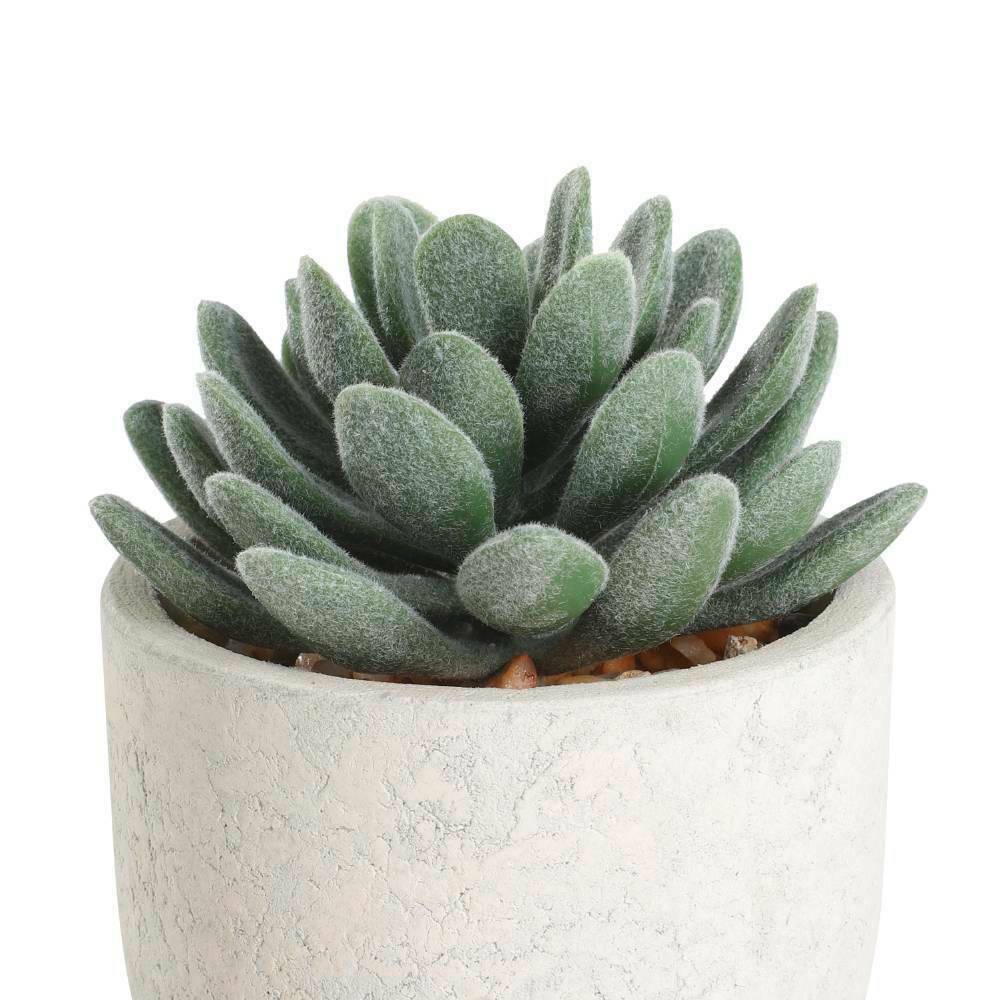 Eglo 428011 "CHITOSE" 11 Cm Yüksekliğinde Plastik Kahveengi, Yeşil Saksıda Yapay Çiçek