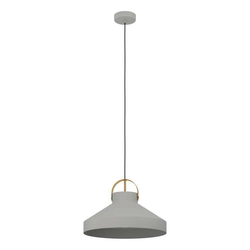 Eglo 390226 "ESTEPONA" 150 Cm Yüksekliğinde Çelik Gri, Fırçalanmış Pirinç Sarkıt Avize
