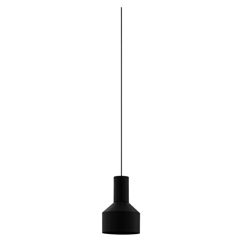 Eglo 99757 İç Mekan " Tb Casıbare " Siyah Renk Plastik, Alüminyum Tekli Sarkıt Aydınlatması Ip20 E27 Max: 1X40W  Çap: 15 Cm
