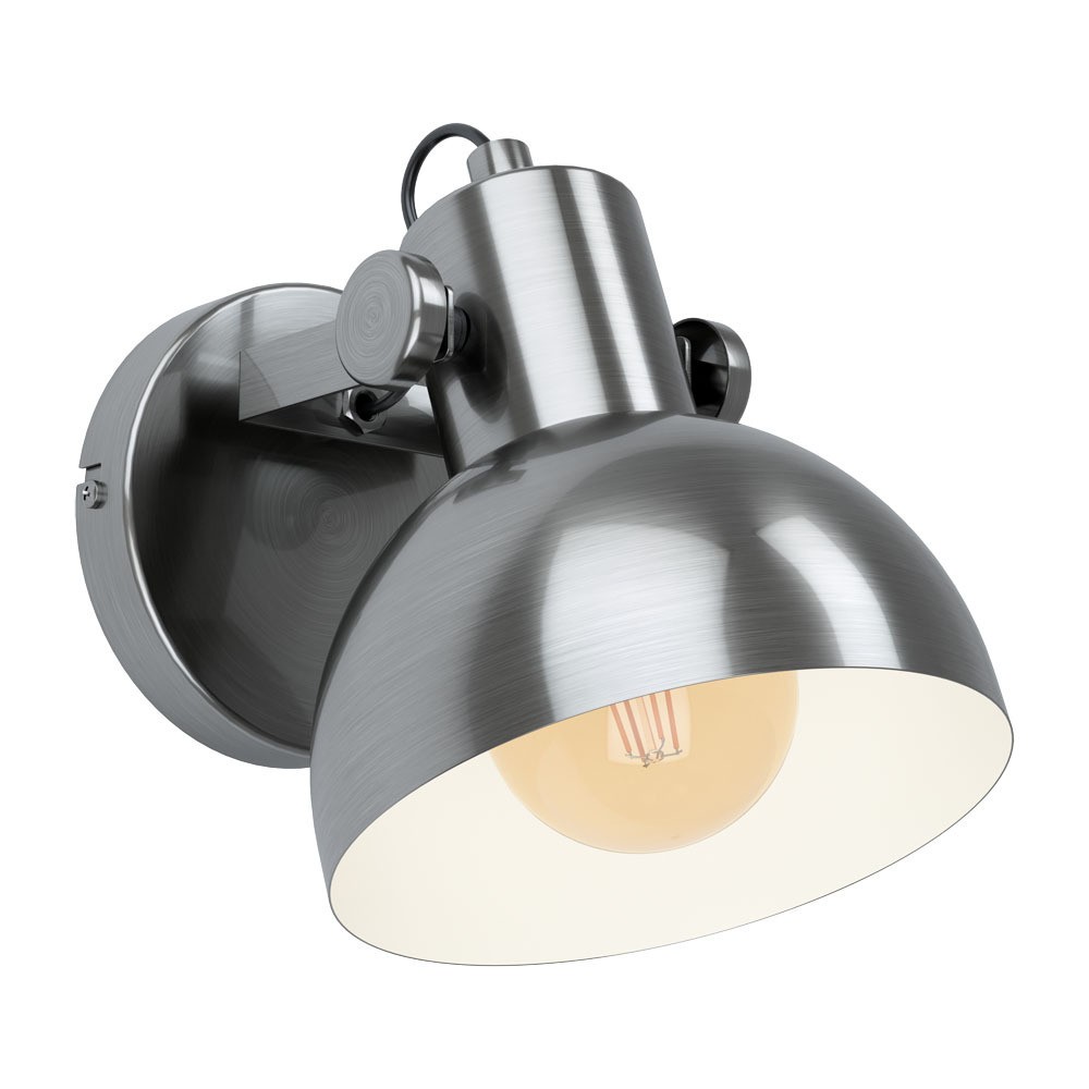 Eglo 43169 "LUBENHAM 1" Çelik Antik Nikel, Krem Duvar Aplik