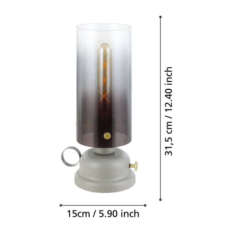 Eglo 43929 "GARGRAVE" 31,5 Cm Yüksekliğinde Çelik Masa Lambası