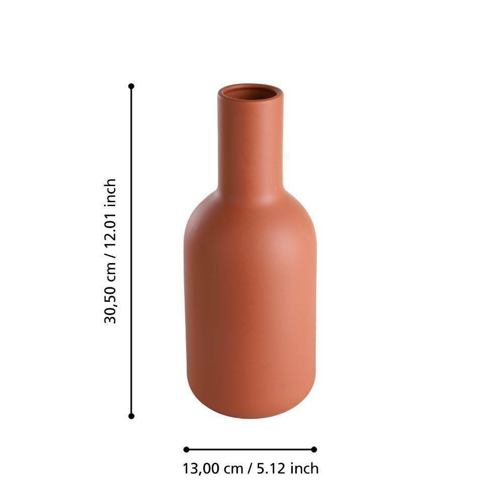 Eglo 421249 "ANJABE" 30,5 Cm Yüksekliğinde Pişmiş Toprak Seramik Vazo