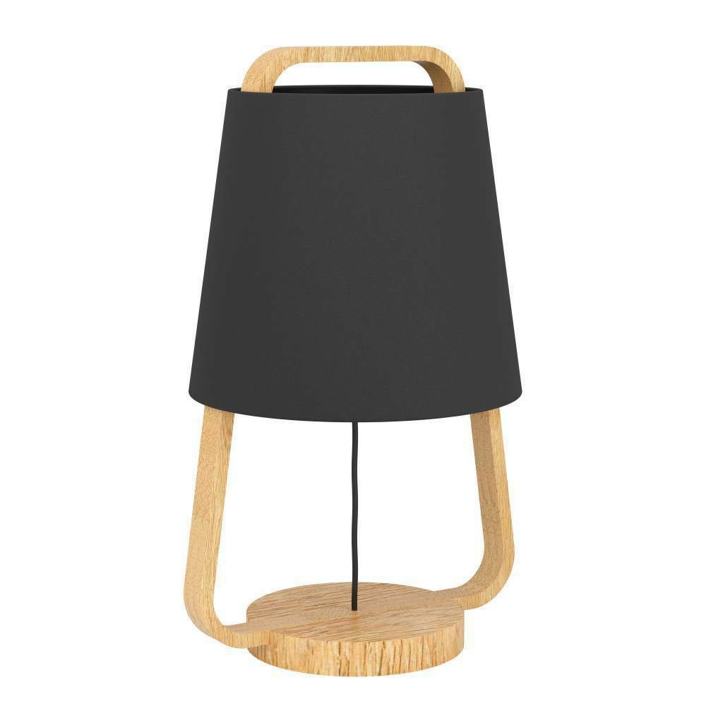 Eglo 390187 "CAMALOZA" 43,5 Cm Yüksekliğinde Çelik, Ahşap Masa Lambası