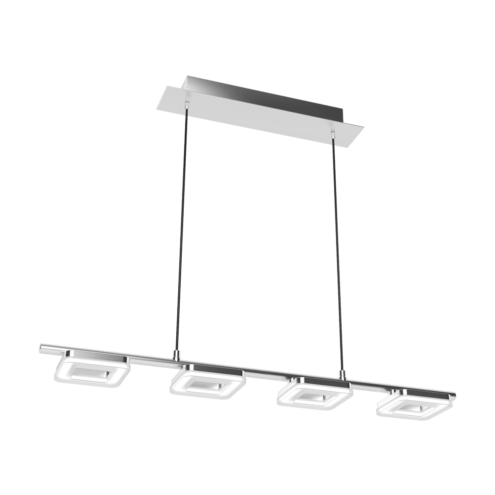 Eglo 32033 İç Mekan " Torretta 1 " Mat Nikel Renk Dökme Çelik 4 Lü Sarkıt Lamba Ip20 Led Max: 4X3,8W En: 74,5 Cm