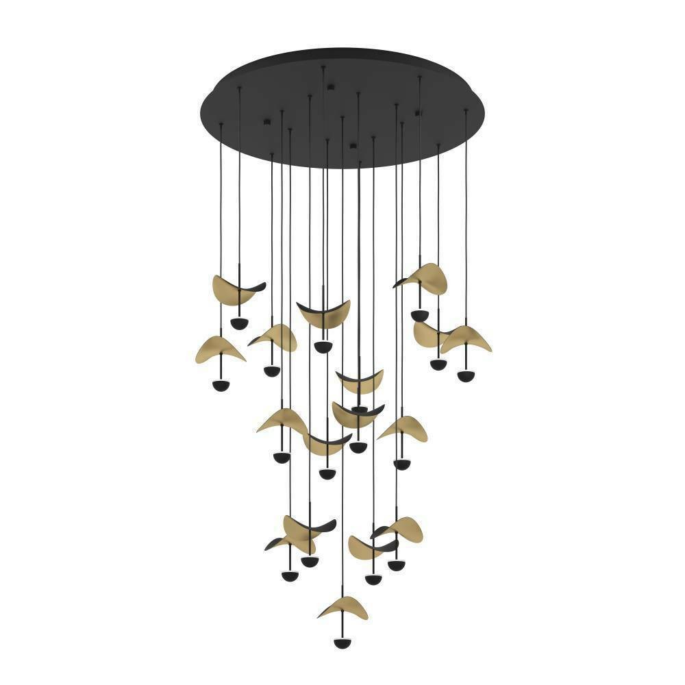 Eglo 390341 "DRACERA" 78 Cm Çapında Çelik Siyah Sarkıt Avize