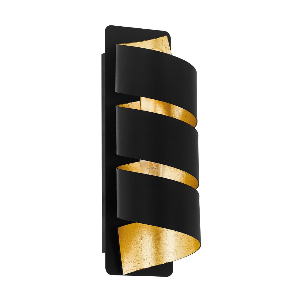 Eglo 98755 "ELIZONDO" Çelik Siyah, Gold Duvar Aplik