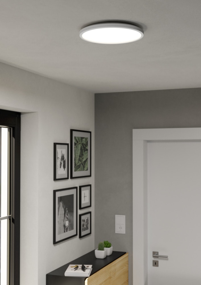 Eglo 901471 "ROVITO-Z" 30 Cm Çapında Beyaz Plastik Led Panel Ip44