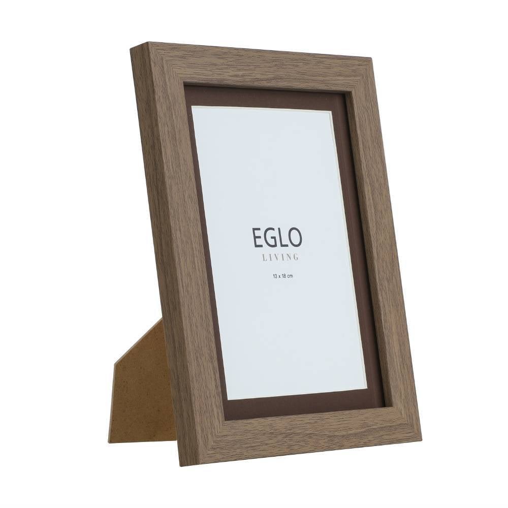 Eglo 423096 "TEMERLOH" 21 Cm Yüksekliğinde 16 Cm Uzunluğunda Plastik, Cam Kahverengi Resim Çerçevesi