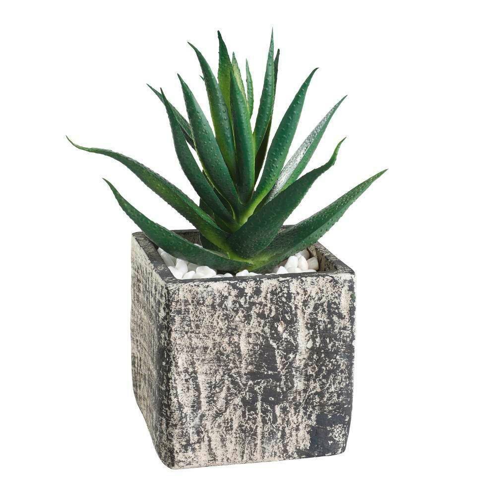 Eglo 428008 "CHITOSE" 13 Cm Yüksekliğinde Plastik Gri Saksıda Yapay Çiçek