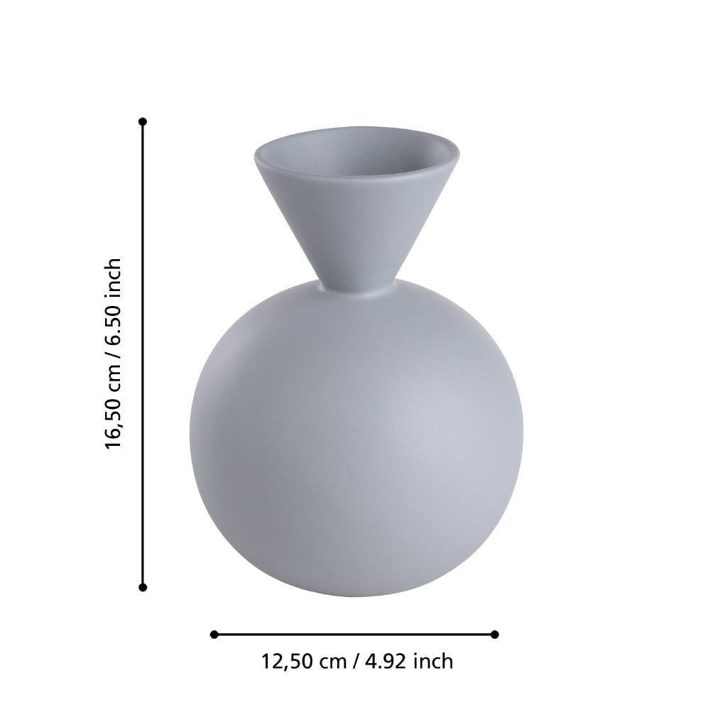 Eglo 421253 "ANJABE" 16,5 Cm Yüksekliğinde Mavi Seramik Vazo