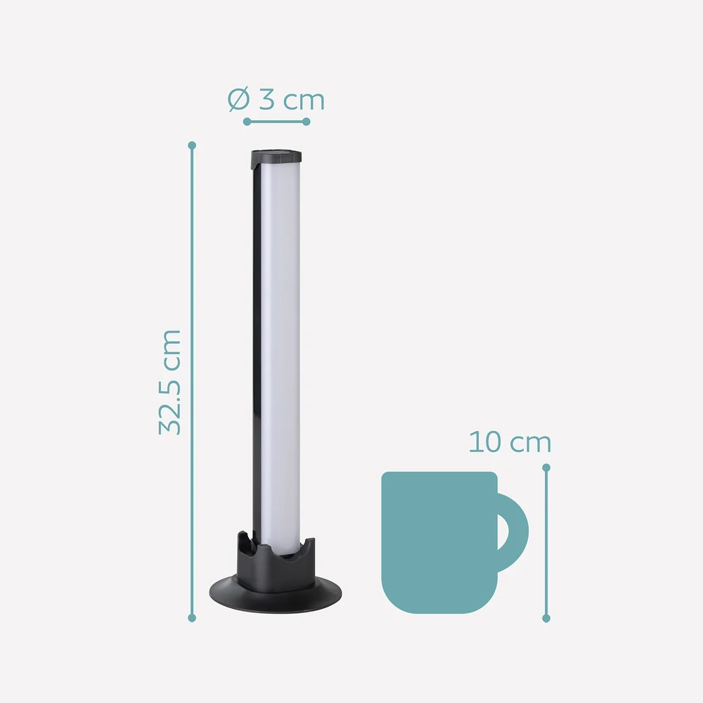 Eglo 75956 "GAMER LIGHT" 32.5 Cm Yüksekliğinde Siyah Plastik Masa Lambası