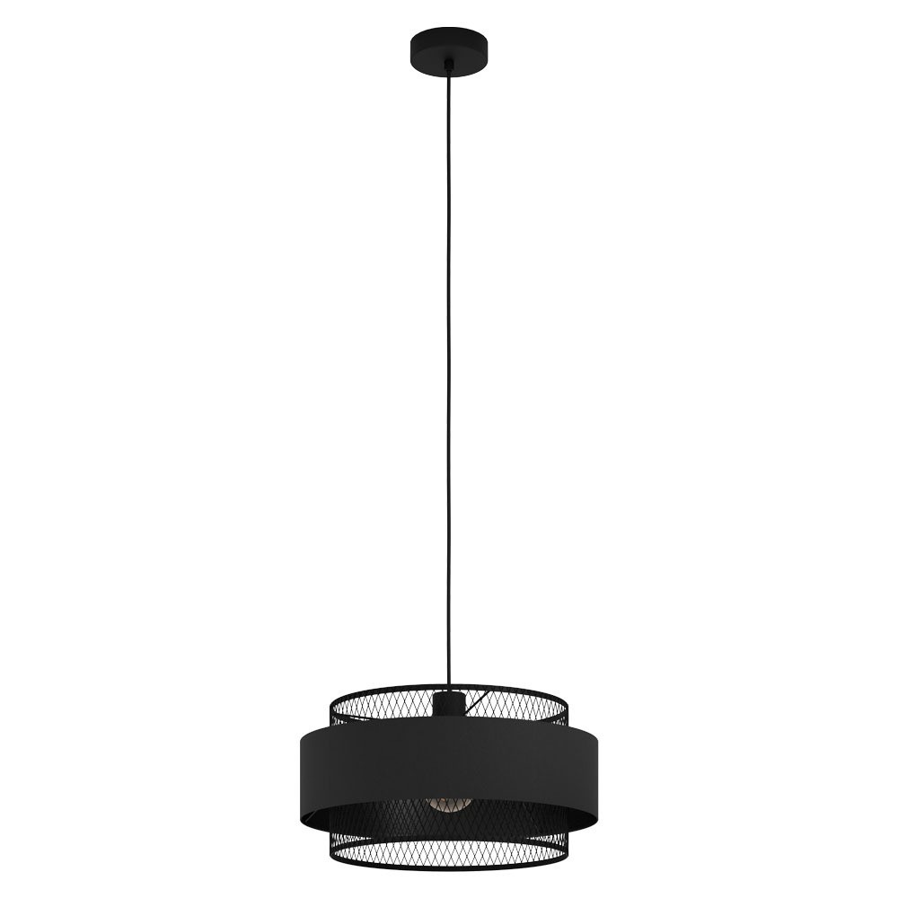 Eglo 43668 "BAZELY" 110 Cm Yüksekliğinde Çelik Siyah Sarkıt Avize
