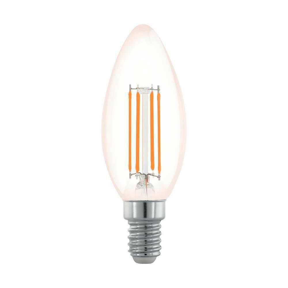 Eglo 11708 E14-Led-C35 Ampul 1X3,5W Şeffaf 2200K 300 Lümen Dim Edilebilir