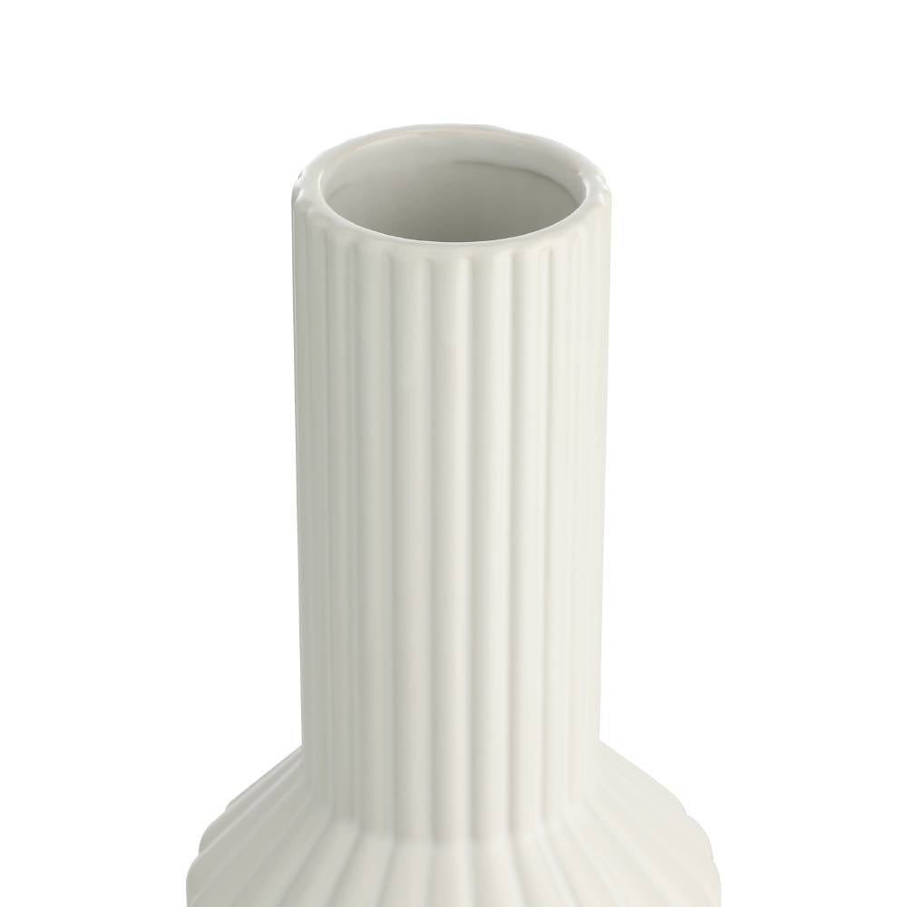 Eglo 421022 "HIRADO" 33,5 Cm Yüksekliğinde Beyaz Seramik Vazo