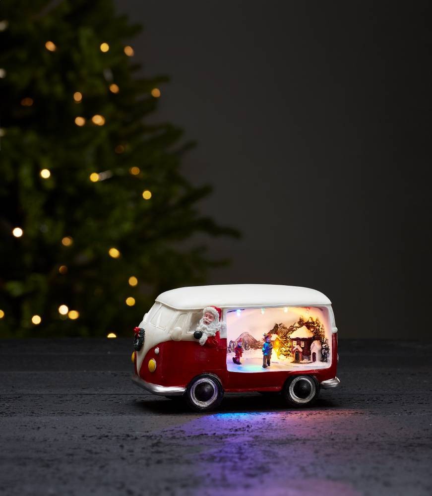 Eglo 411253 "MERRYVILLE" Ledli Plastik Kırmızı Araba Dekoratif Aydınlatma 12,5Cm Yüksekliğinde 21Cm Uzunluğunda