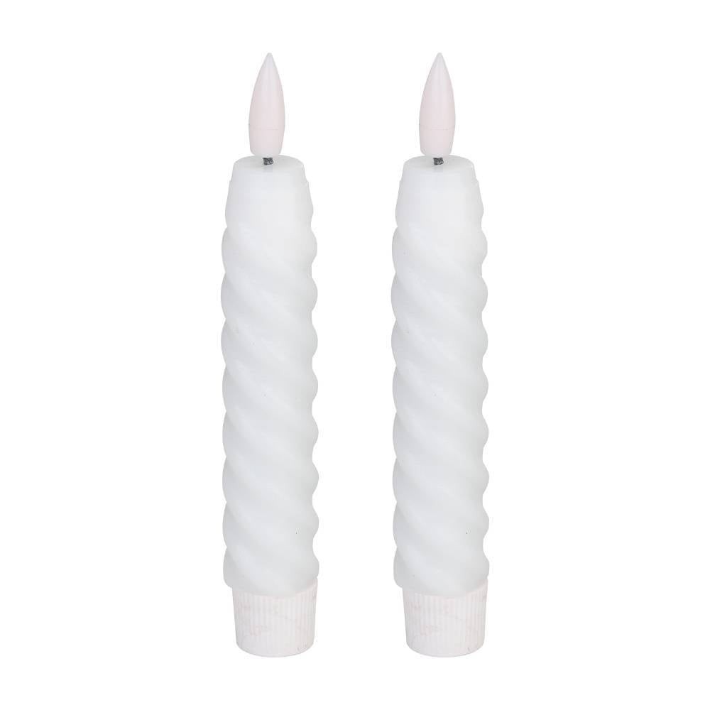 Eglo 422227 "ANDRAFIABE" 15 Cm Yüksekliğinde Led Balmumu Plastik Beyaz 2'Li Set