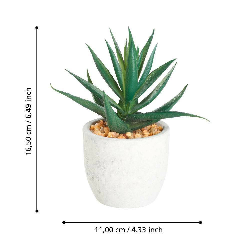 Eglo 428012 "CHITOSE" 15,5 Cm Yüksekliğinde Plastik Kahveengi, Yeşil Saksıda Yapay Çiçek