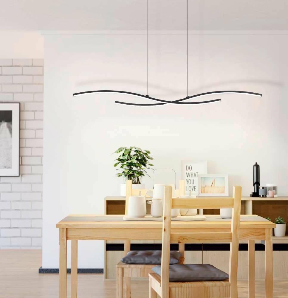 Eglo 31227 İç Mekan " Alboraya " Siyah Renk Dökme Çelik Sarkıt Lamba Ip20 Led Max: 20,7W En: 96 Cm