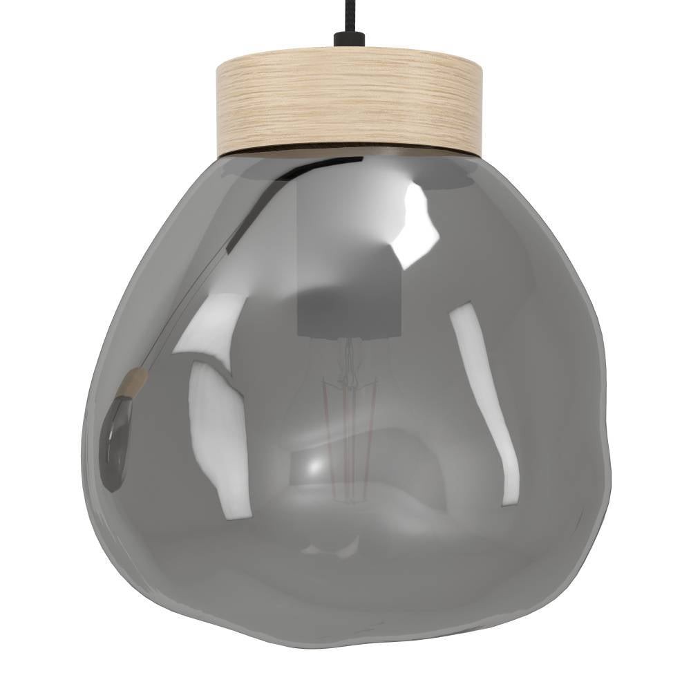 Eglo 390318 "MAGACELA" 150 Cm Yüksekliğinde Çelik, Ahşap Siyah Sarkıt Avize