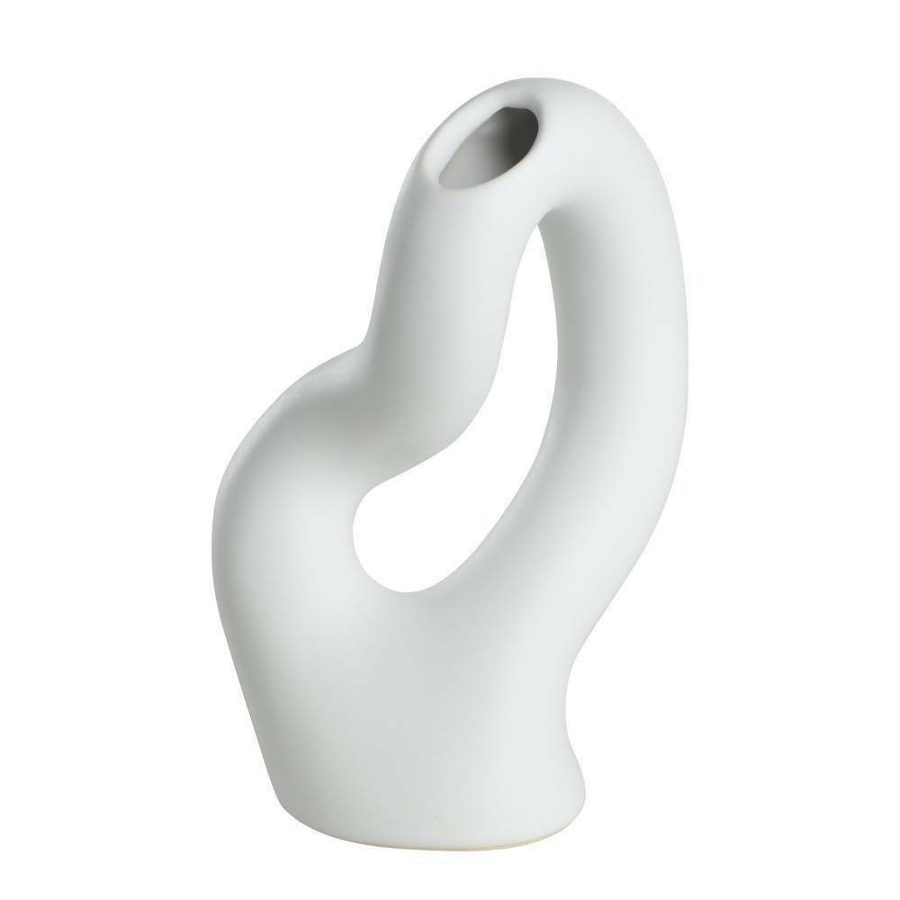 Eglo 421244 "AMBILOBE" 15 Cm Yüksekliğinde Beyaz Seramik Vazo