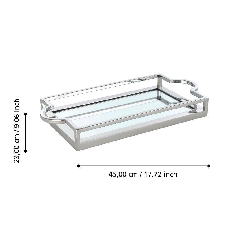 Eglo 427021 "SAVANT" 45 Cm Uzunluğunda Dekoratif Çelik Sunum Tepsisi