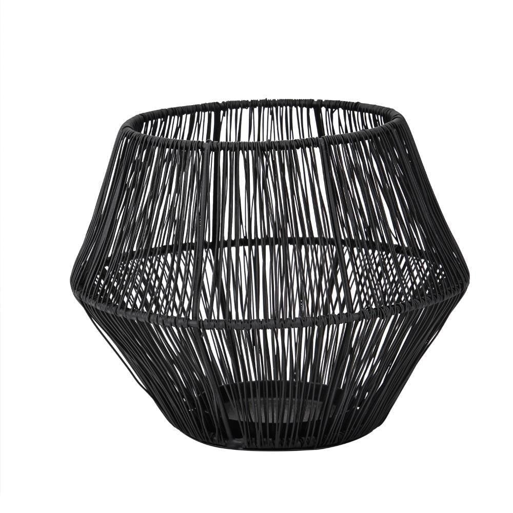 Eglo 422065 "ILIGAN" 15,5 Cm Yüksekliğinde Siyah Metal Dekoratif Mumluk