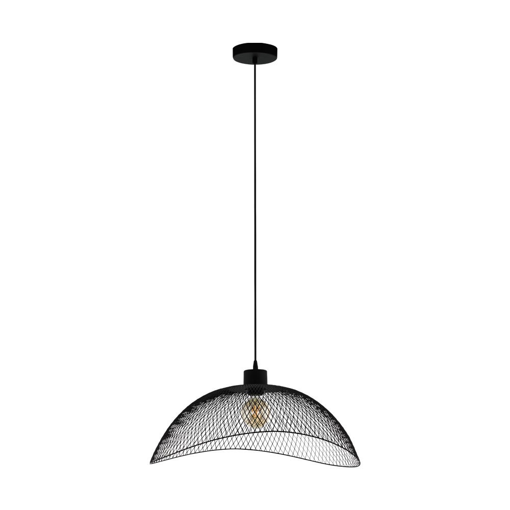 Eglo 43305 "POMPEYA" 110 Cm Yüksekliğinde Çelik Siyah Sarkıt Avize
