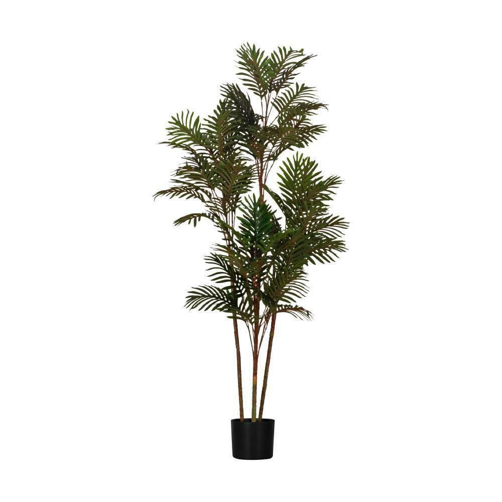 Eglo 428019 "YUBETSU" 160 Cm Yüksekliğinde Plastik Yeşil, Siyah Saksıda Yapay Çiçek