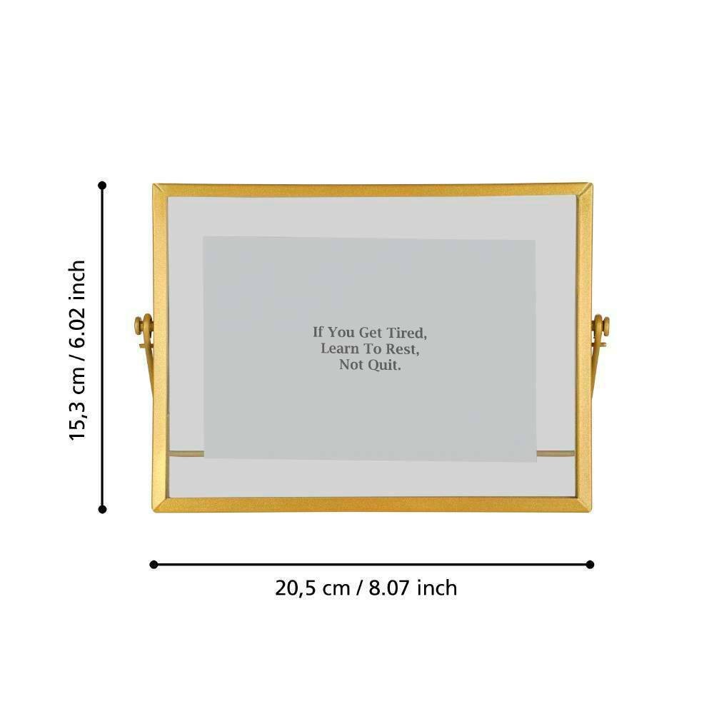 Eglo 423065 "RENABIE" 15,3 Cm Yüksekliğinde 20,5 Cm Uzunluğunda Çelik, Cam Gold Resim Çerçevesi