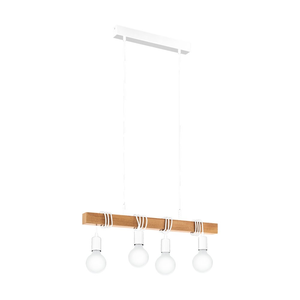 Eglo 33164 "TOWNSHEND" 110 Cm Yüksekliğinde Çelik Beyaz Sarkıt Avize