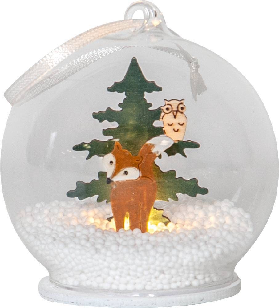 Eglo 271-85 "FOREST FRIENDS" Ledli Kar Küresi Renkli Tilki 8Cm Çapında