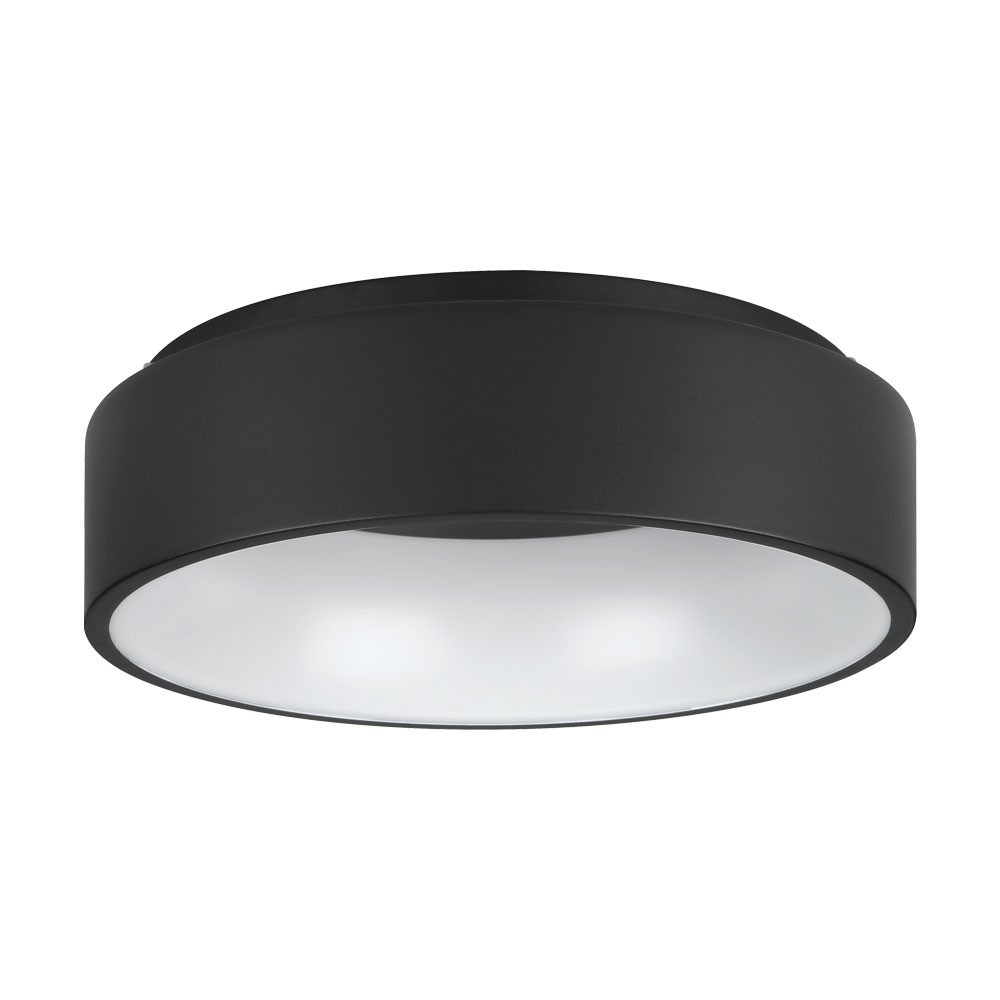 Eglo 390049 "MARGHERA 2" 45 Cm Çapında Çelik Siyah Tavan Armatürü
