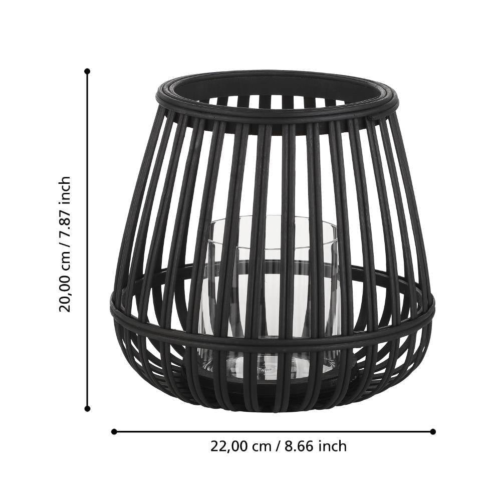 Eglo 422085 "BUNAWAN" 20 Cm Yüksekliğinde Ahşap Dekoratif Mumluk