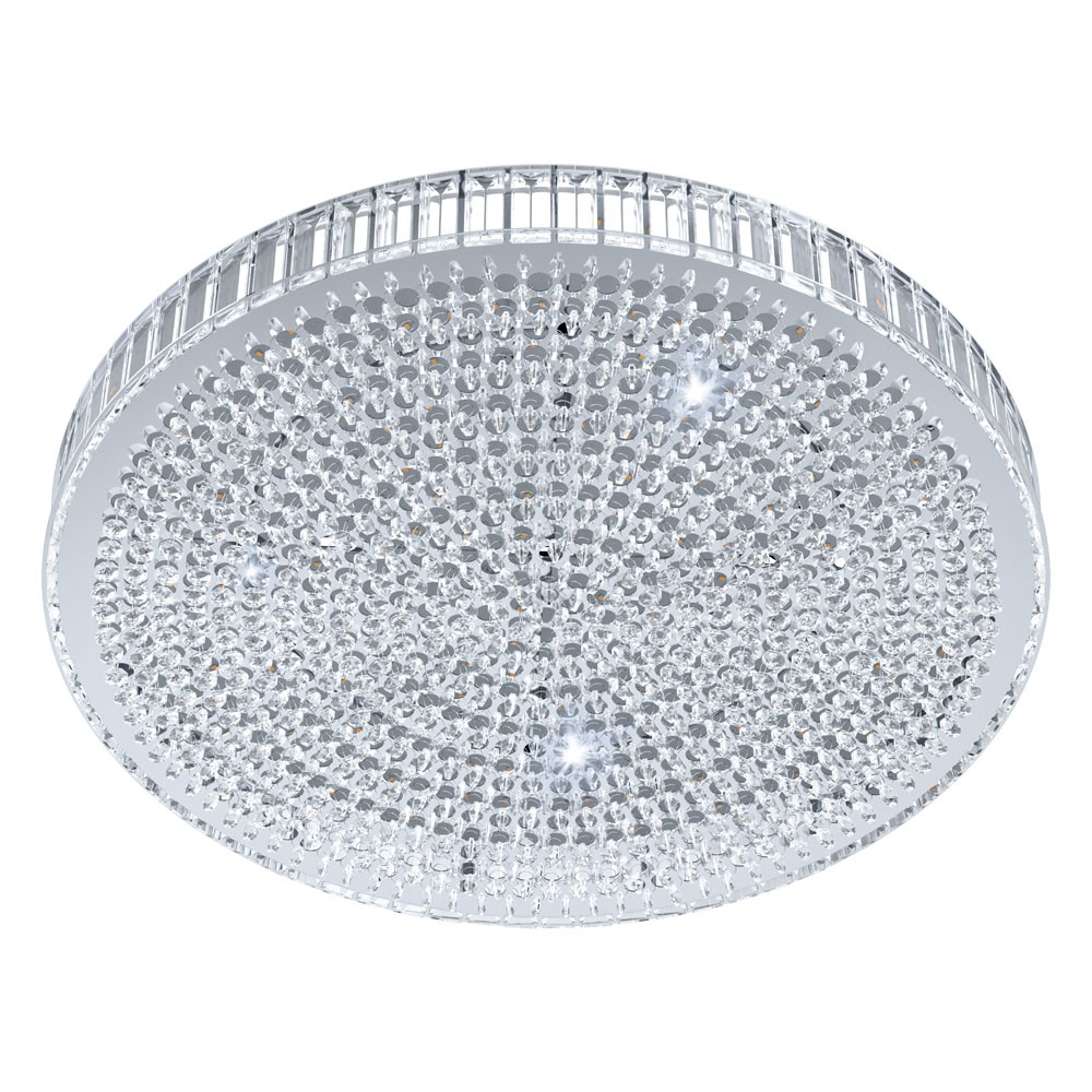 Eglo 39747 "BALPARDA" 60,5 Cm Çapında Çelik Krom Tavan Armatürü