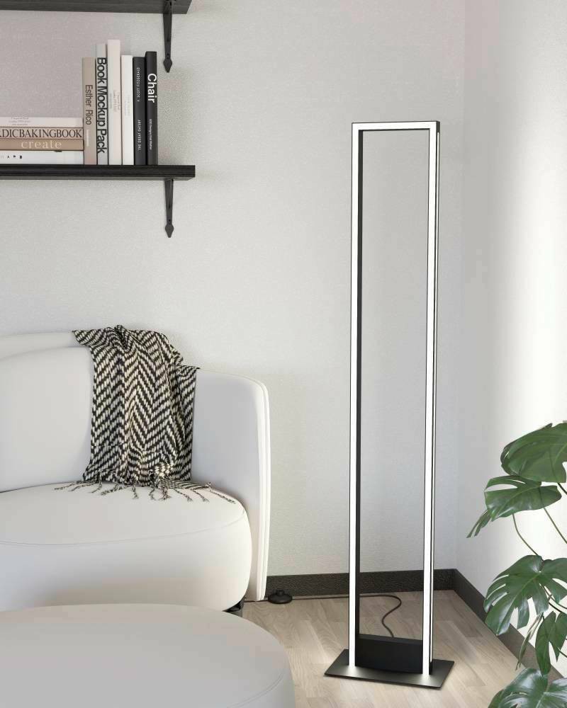 Eglo 99683 "SALVILANAS-Z" 130,5 Cm Yüksekliğinde Alüminyum, Çelik Köşe Lambası Lambader