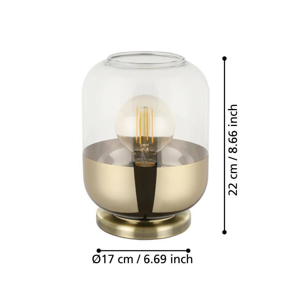 Eglo 900552 "MARYVILLA" 23 Cm Yüksekliğinde Çelik Masa Lambası
