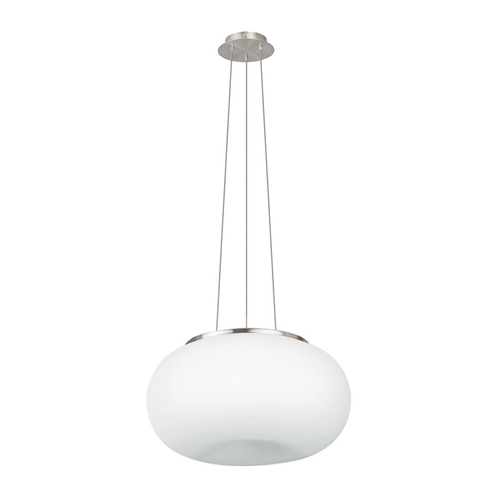 Eglo 86814 "OPTICA" 110 Cm Yüksekliğinde Çelik Nikel Mat Sarkıt Avize