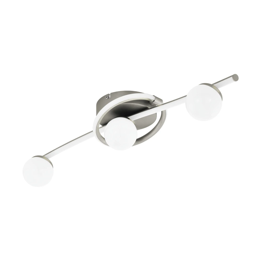 Eglo 34024 "AQUINO" 3X3.5W;4.5W;7W Nikel Mat Çelik Sıva Üstü Spot