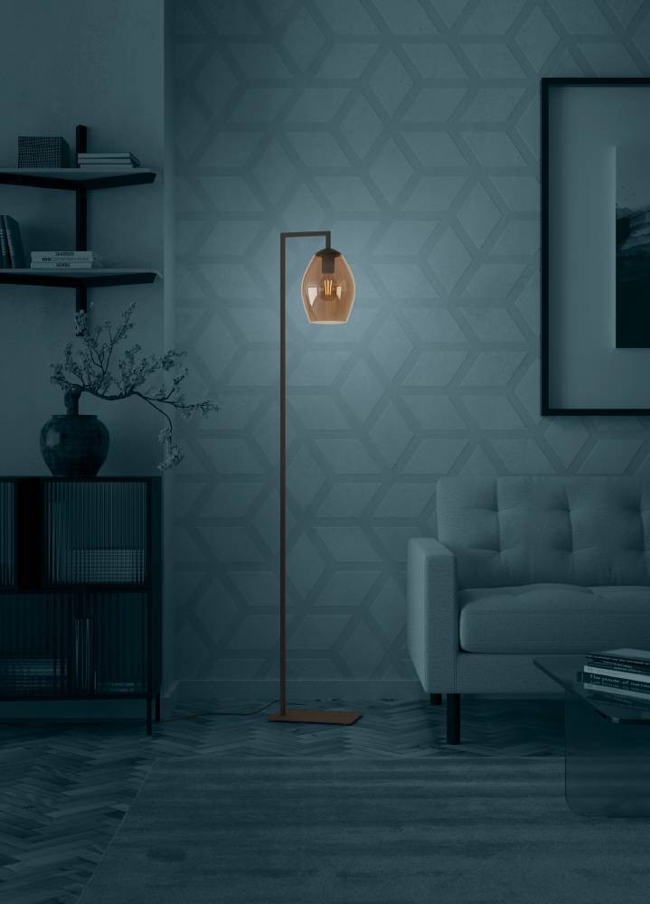 Eglo 390255 "ESTANYS 1" 171,5 Cm Yüksekliğinde Çelik Köşe Lambası Lambader