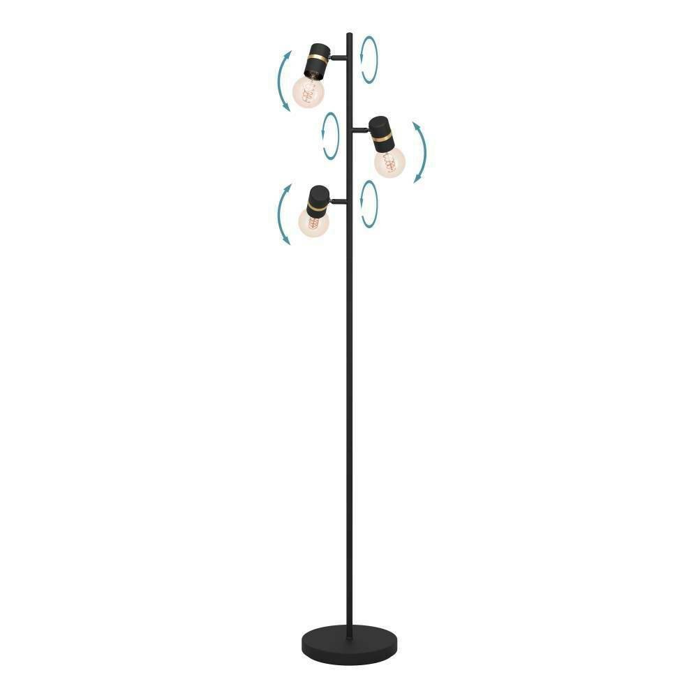 Eglo 900179 "LURONE" 160 Cm Yüksekliğinde Çelik Köşe Lambası Lambader
